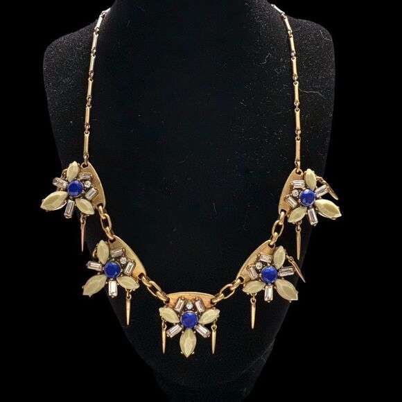 J. Crew Rhinestone statement necklace. Great condition. - Picture 1 of 5